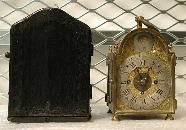 Traveling clock and case by an unrecorded maker, The Metropolitan Museum of Art